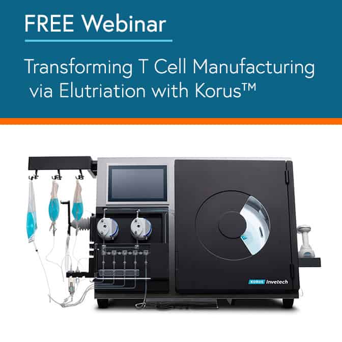 Transforming T Cell Manufacturing via Elutriation with Korus™