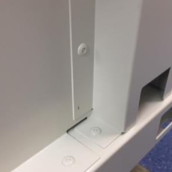 riveting to connect instrument frame pieces